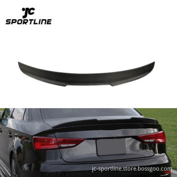 Carbon Fiber RS3 Rear Car Spoiler for Audi A3 8V SLINE S3 RS3 Sedan (2014-2019)